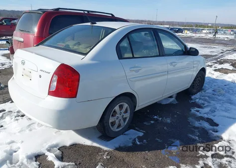 2009 Hyundai Accent Gls z USA, uszkodzony, nr VIN KMHCN46C09U299739